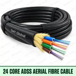 24-core OS2 ADSS aerial self-supporting fibre cable, TMT Global
