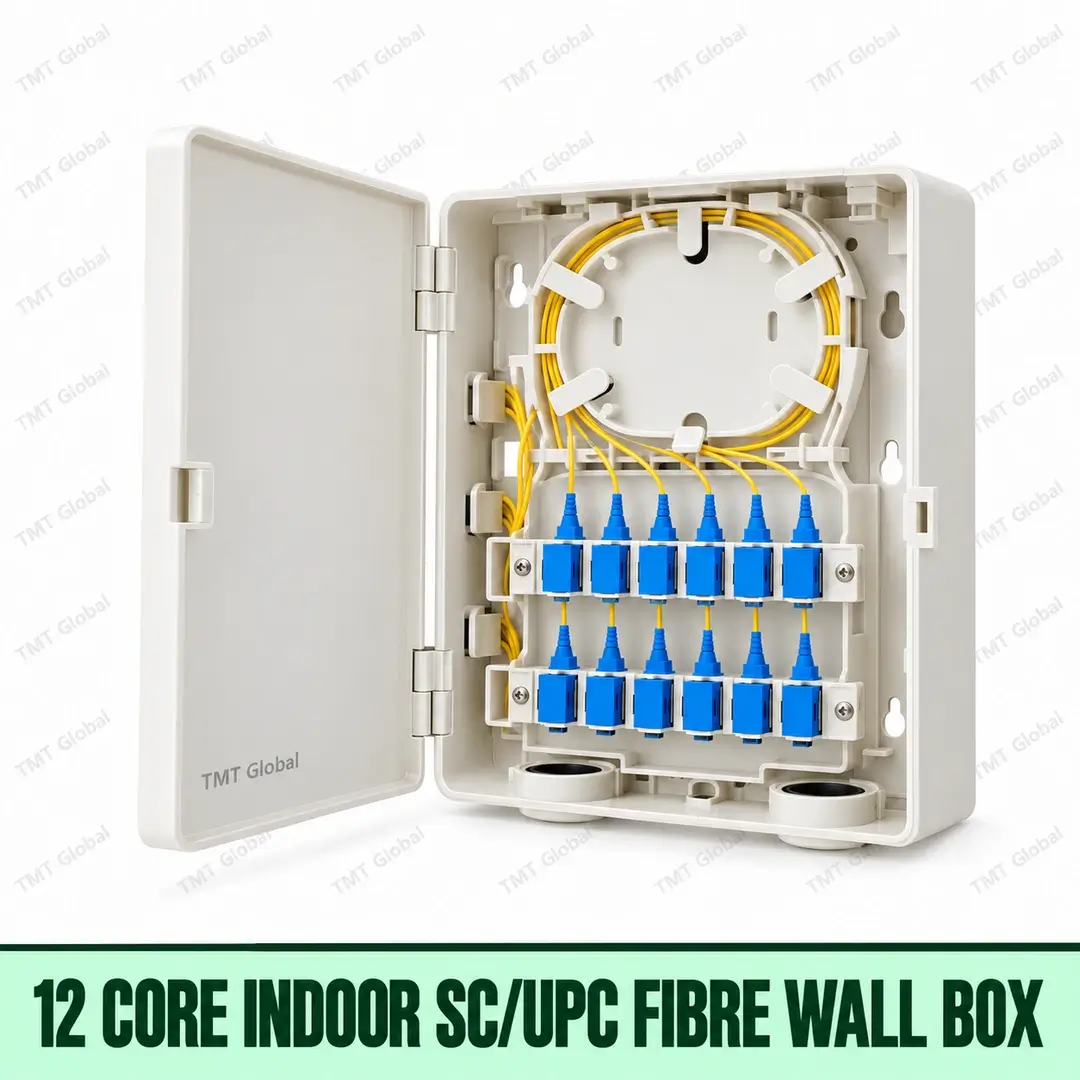 12-core indoor SC/UPC fibre wall box, TMT Global 12-core indoor SC/UPC fibre wall box, TMT Global