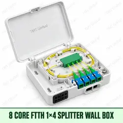 8-core FTTH 1x4 splitter wall box, TMT Global