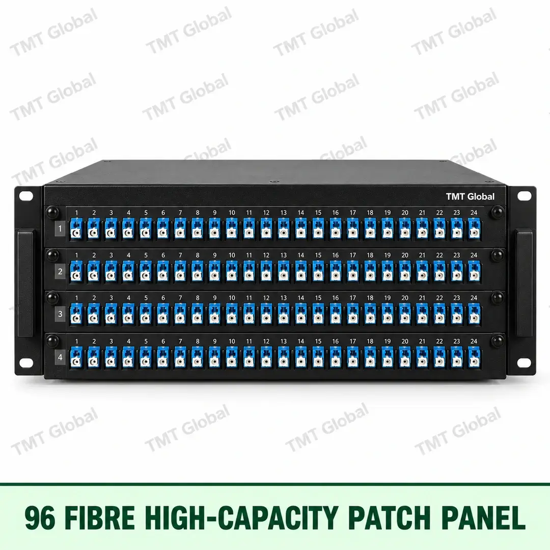 96-fibre high-capacity patch panel, TMT Global 96-fibre high-capacity patch panel, TMT Global