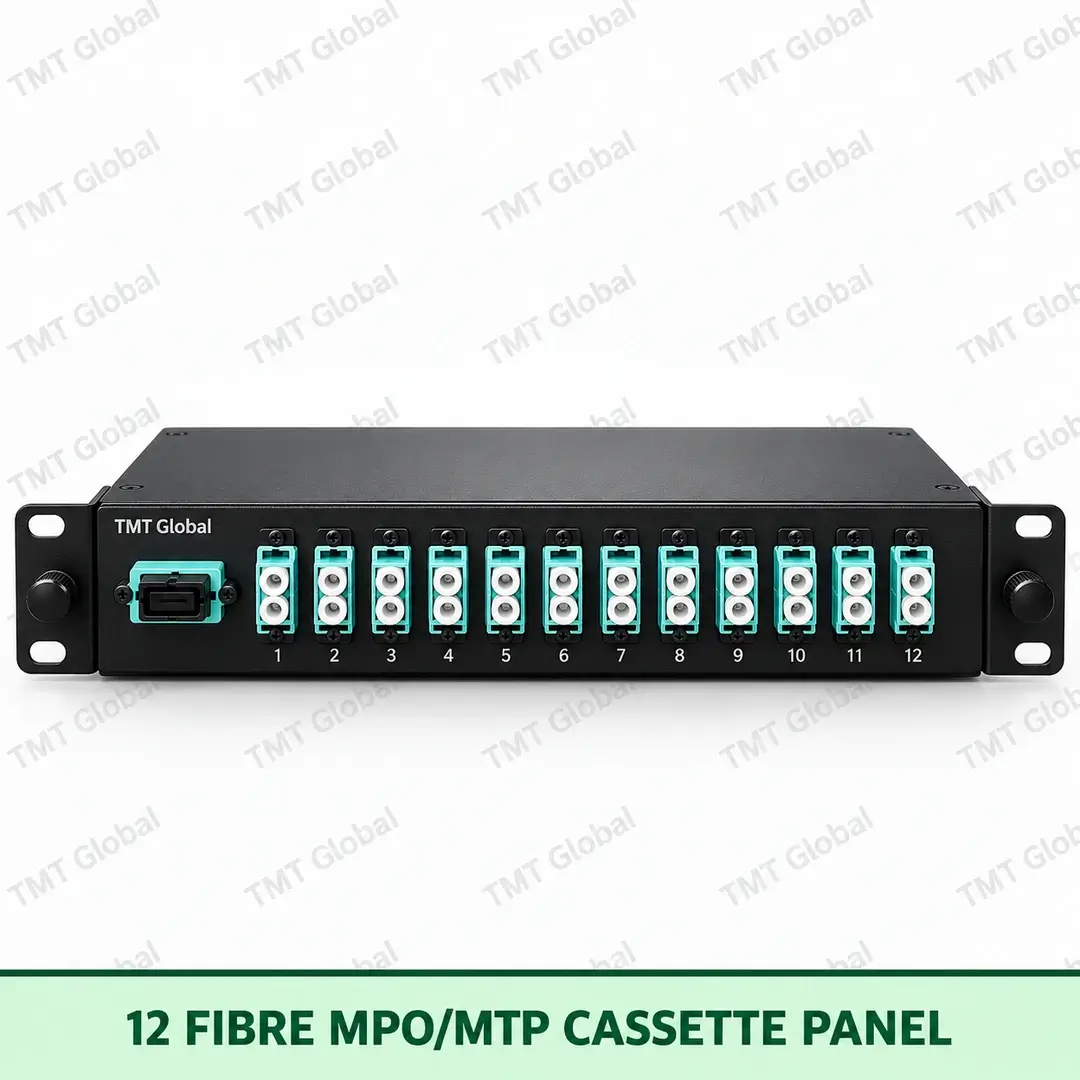 12-fibre MPO/MTP cassette panel, TMT Global 12-fibre MPO/MTP cassette panel, TMT Global