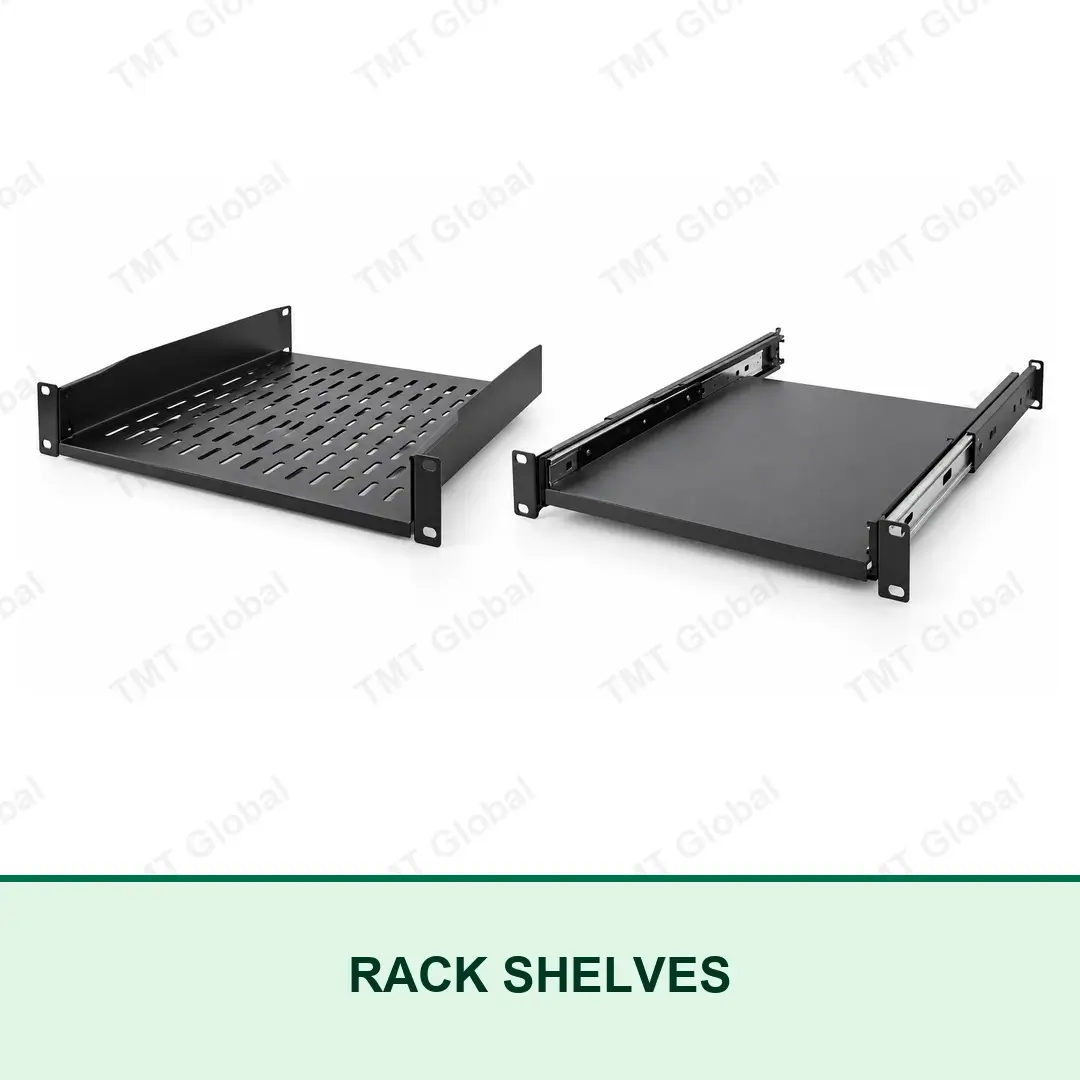 TMT Global 19-inch rack shelves including fixed vented and sliding types TMT Global 19-inch rack shelves including fixed vented and sliding types
