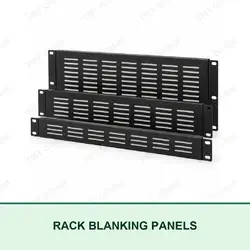 TMT Global black perforated 19-inch rack blanking panels in 1U, 2U and 3U sizes