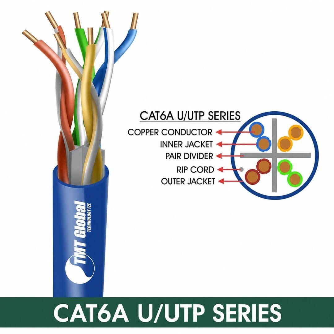 CAT6A U/UTP LSZH Network Cable 23 AWG 4 Pair 305 m – 6A132BLX Series CAT6A U/UTP LSZH Network Cable 23 AWG 4 Pair 305 m – 6A132BLX Series