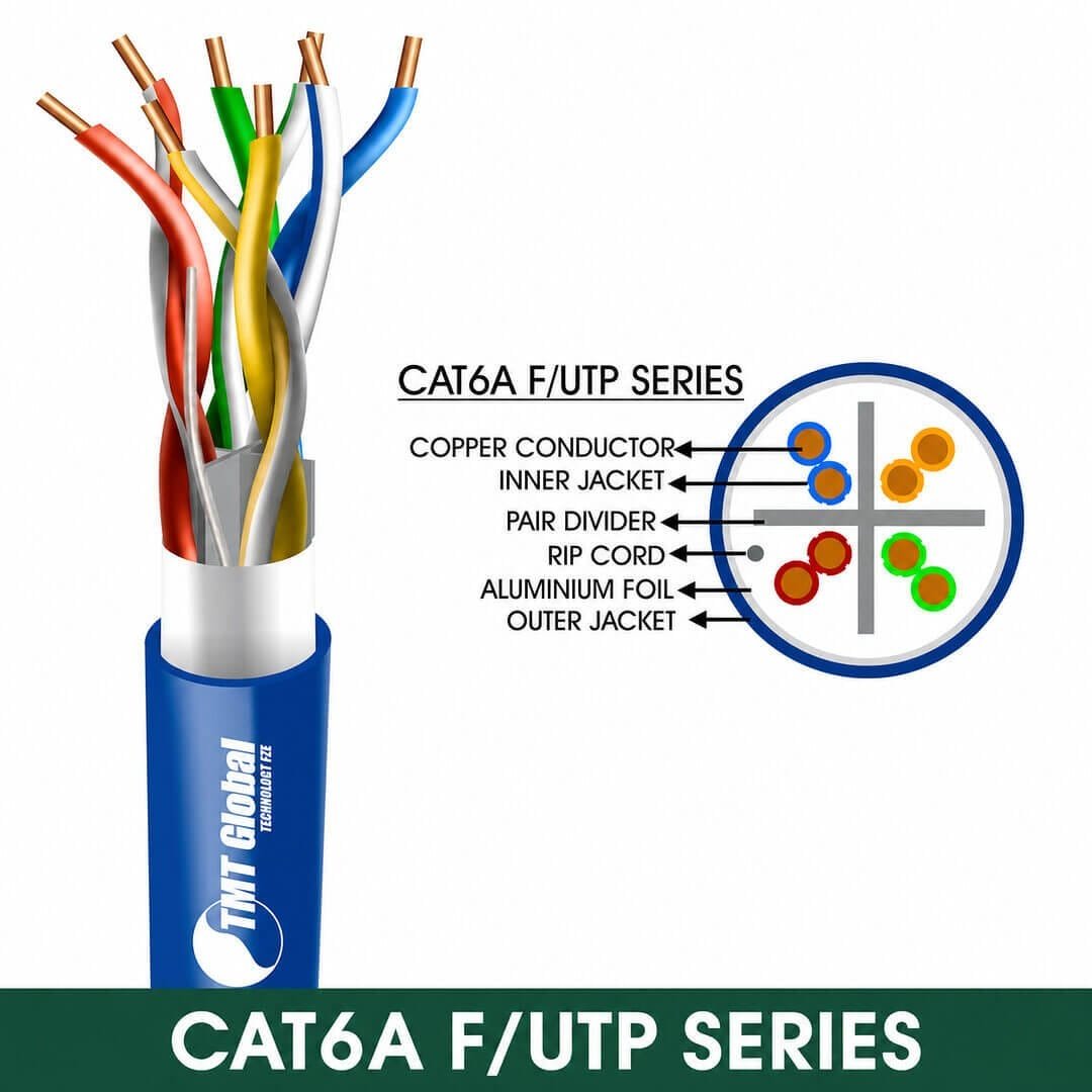 CAT6A F/UTP PVC Network Cable 23 AWG 4 Pair 305 m – 6A235BPX Series CAT6A F/UTP PVC Network Cable 23 AWG 4 Pair 305 m – 6A235BPX Series