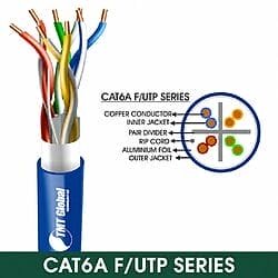 CAT6A F/UTP LSZH Network Cable 23 AWG 4 Pair 305 m – 6A237BLX Series