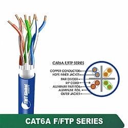CAT6A F/FTP PVC Network Cable 23 AWG 4 Pair 305 m – 6A436MPX Series