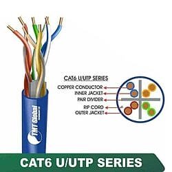 CAT6 U/UTP LSZH Network Cable 23 AWG 4 Pair 305 m – 6X138BLX Series