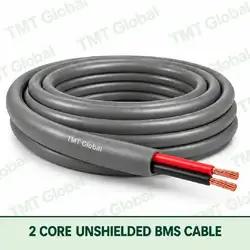 TMT Global 2 Core Unshielded BMS Cable product cable with 2 clearly visible conductors; unshielded.