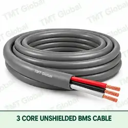 TMT Global 3 Core Unshielded BMS Cable product cable with 3 clearly visible conductors; unshielded.