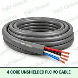 TMT Global 4 core unshielded PLC I/O cable, with 4 visible copper conductors.