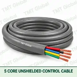 TMT Global 5 core Unshielded Control Cable, with 5 visible copper conductors; unshielded.