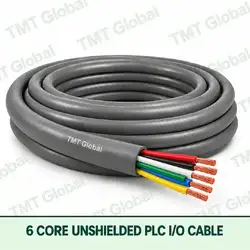 TMT Global 6 core unshielded PLC I/O cable, with 6 visible copper conductors.