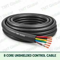 TMT Global 8 core Unshielded Control Cable, with 8 visible copper conductors; unshielded.