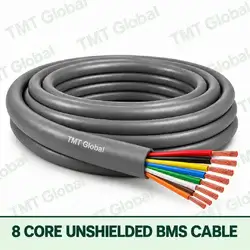 TMT Global 8 Core Unshielded BMS Cable product cable with 8 clearly visible conductors; unshielded.