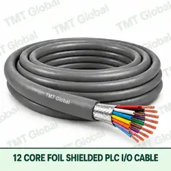TMT Global 12 core foil shielded PLC I/O cable, with 12 visible copper conductors.