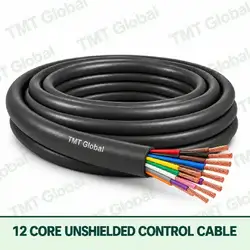 TMT Global 12 core Unshielded Control Cable, with 12 visible copper conductors; unshielded.