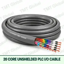 TMT Global 20 core unshielded PLC I/O cable, with 20 visible copper conductors.