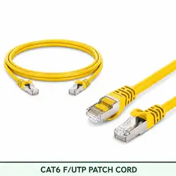 Cat6 F/UTP 6X3SMFLXXX Series | 23 AWG Network Patch Cord yellow color