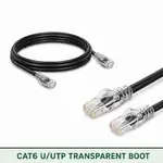 Cat6 U/UTP 6X3RMULXXX Series | 23 AWG Transparent Network Patch Cord black color