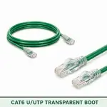 Cat6 U/UTP 6X3RMULXXX Series | 23 AWG Transparent Network Patch Cord green color