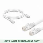 Cat6 U/UTP 6X3RMULXXX Series | 23 AWG Transparent Network Patch Cord white color