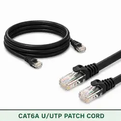 Cat6A U/UTP 6A3PMUOKXX Series | 23 AWG Outdoor Network Patch Cord black color