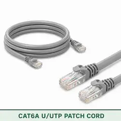 Cat6A U/UTP 6A3PBULXXX Series | 23 AWG Network Patch Cord grey color