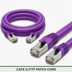 Cat8 S/FTP 8X3SMSLXXX Series | 23 AWG Network Patch Cord violet color