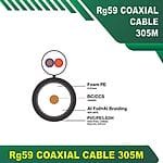 RG59 Coaxial Cable with 2core 1.5mm power cable 305m